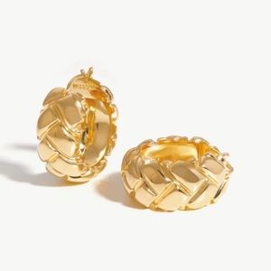 Missoma Lucy Williams Chunky Waffle Hoops